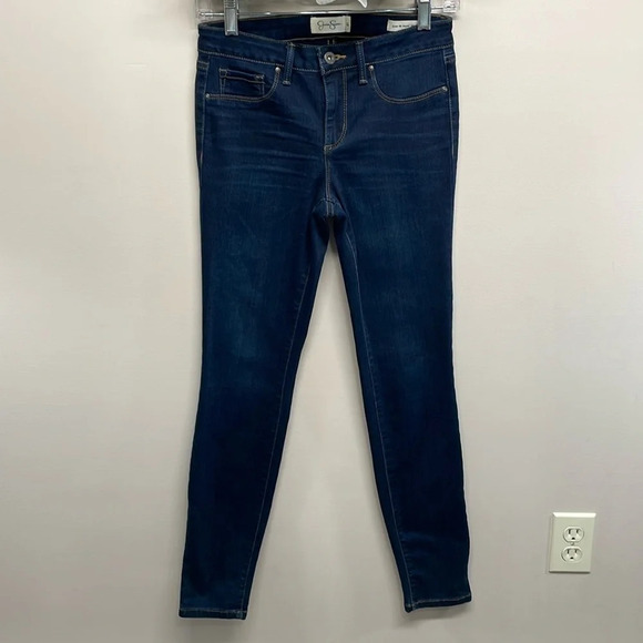 Jessica Simpson Kiss Me Super Skinny Jeans Dark Wash Denim 27 - Picture 1 of 16